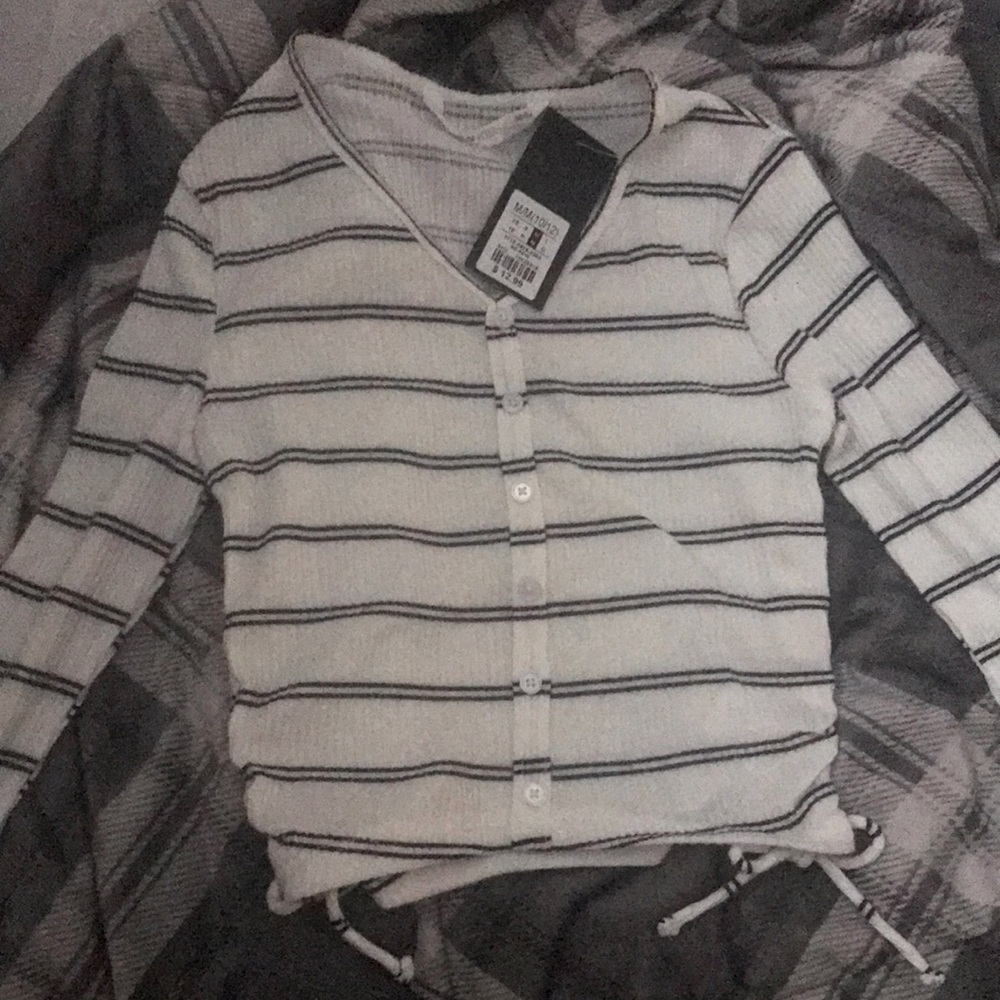 Long sleeve ribin nit